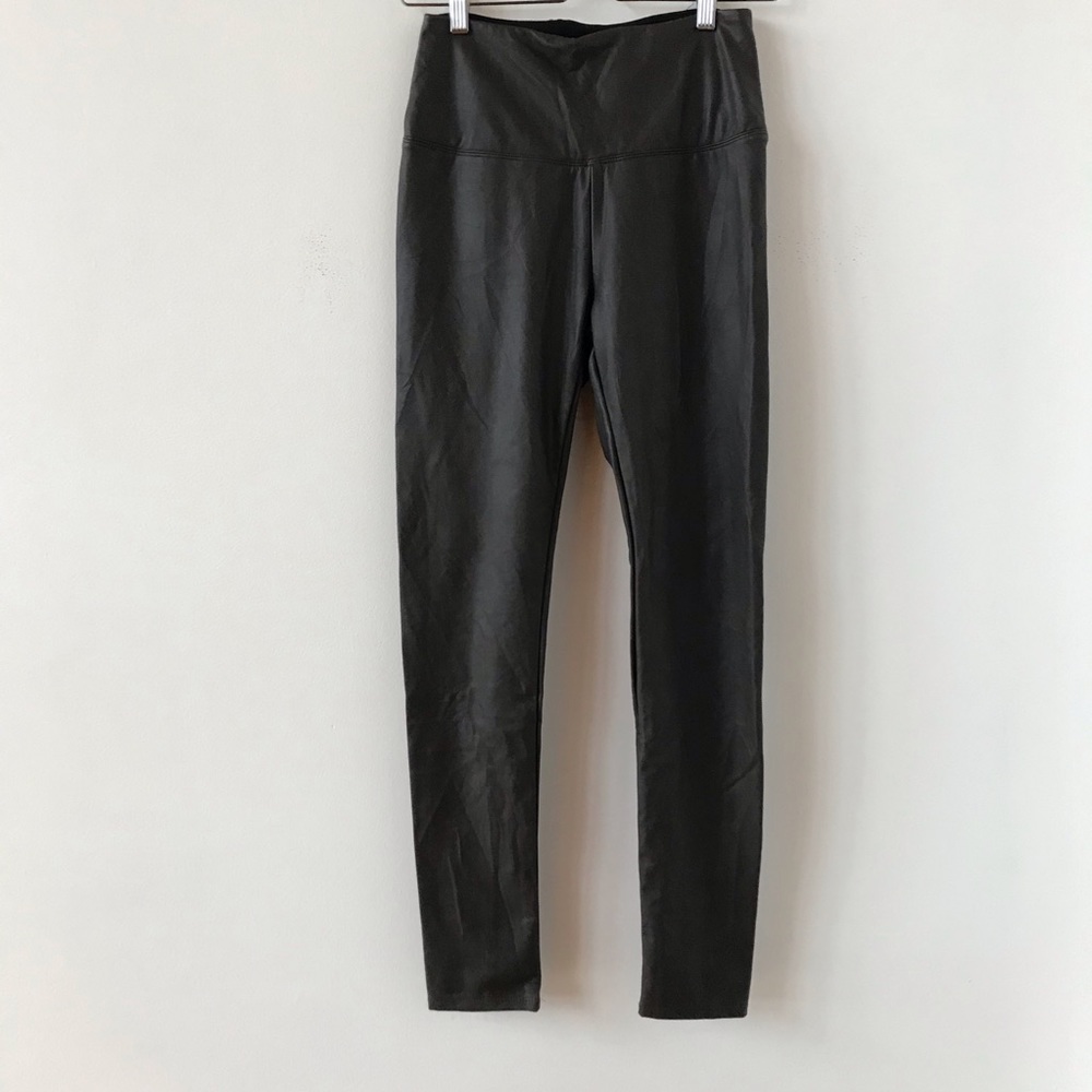 Lysse faux leather brown leggings